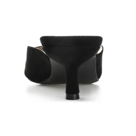 Journee Collection Womens Larna Slip On Kitten Heel Open Toe Pumps image {2}