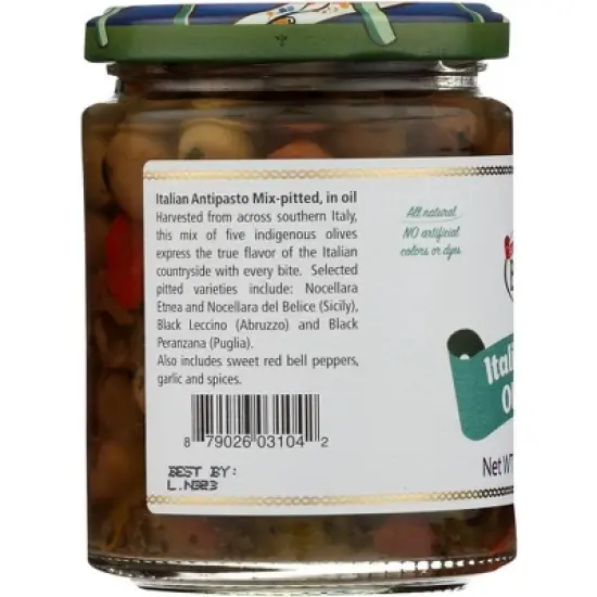 Bono Italian Pitted Olive Mix - Case of 6/9.88 oz image {3}