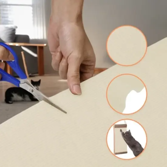 Unique Bargains Self-Adhesive Cat Scratch Mat image {3}