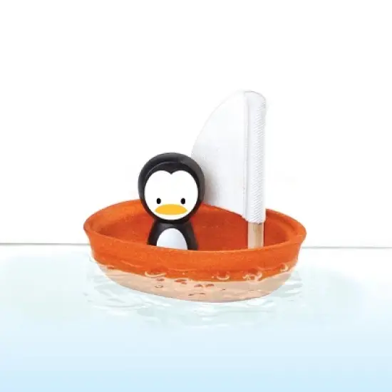 plantoys | Sailing Boat - Penguin image {1}