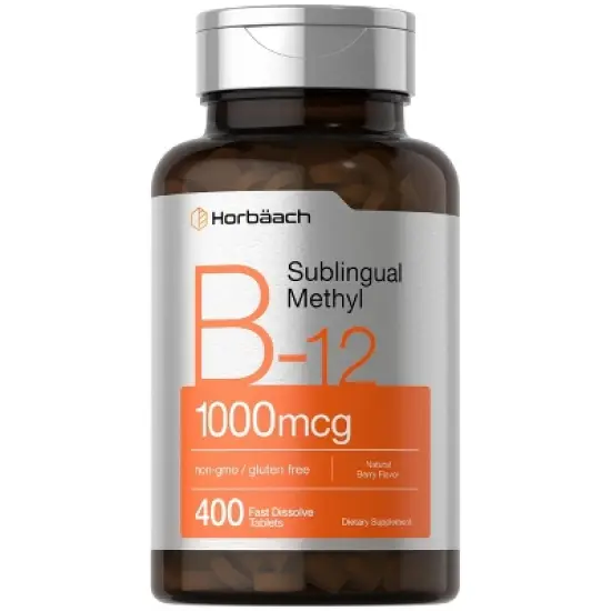 Horbaach Vitamin B12 Methylcobalamin 1000mcg | 400 Sublingual Tablets image {7}