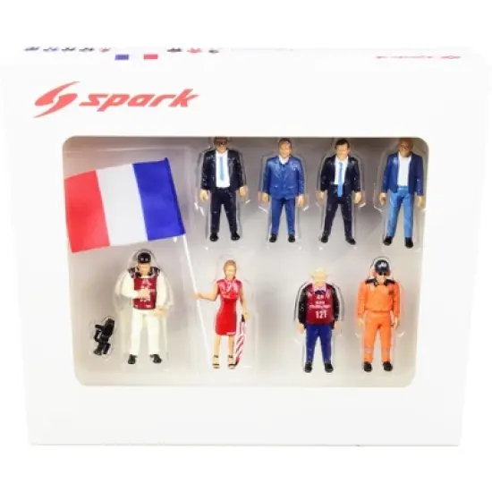 24 Hours of Le Mans (2018) 8 piece Figurine Set for 1/43 Scale Models by Spark image {2}