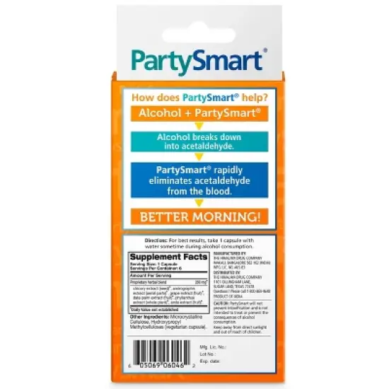 Himalaya PartySmart Capsules - 6pk image {1}
