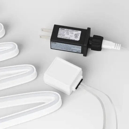 LED Animated Neon Christmas Tree Hangable Sign Yellow/Green - Wondershop&trade; image {3}