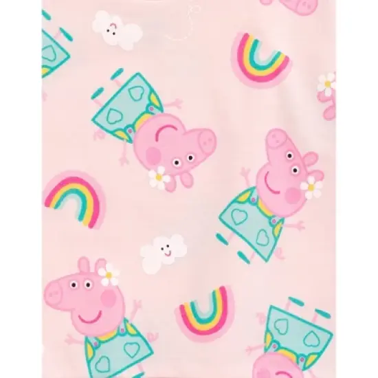 Peppa Pig Girls French Terry Sweatshirt Toddler to Little Kid image {1}