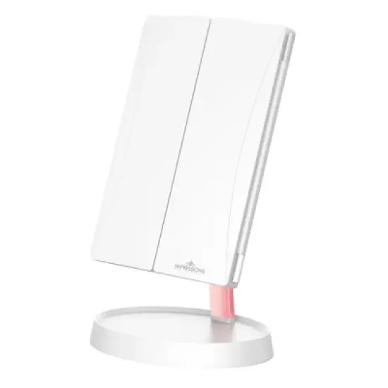 Impressions Vanity Infinity Trifold LED Makeup Mirror image {2}