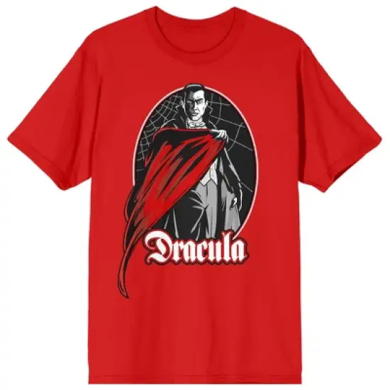 Universal Monsters Dracula Crew Neck Short Sleeve Red Women's T-shirt image {3}