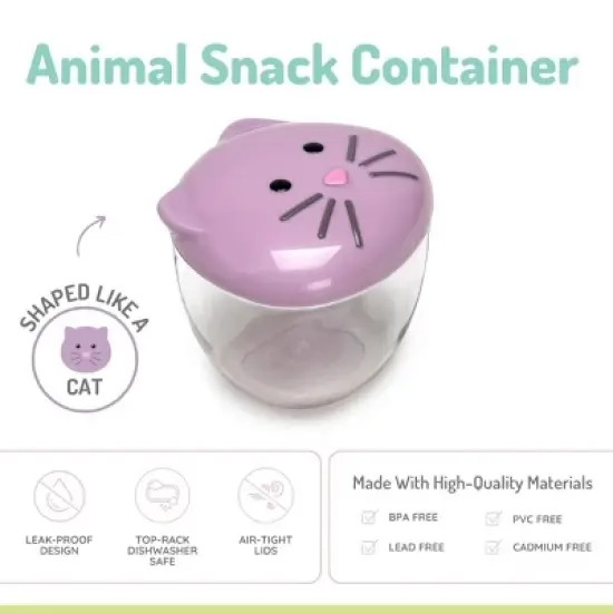 Melii Animal Snack Container - Cat image {1}