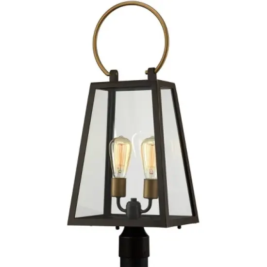 Urban Ambiance Luxury Modern Farmhouse Outdoor Post/Pier Light,  27"H x 11.25"W,  Olde Bronze Finish, UHP1004 image {6}