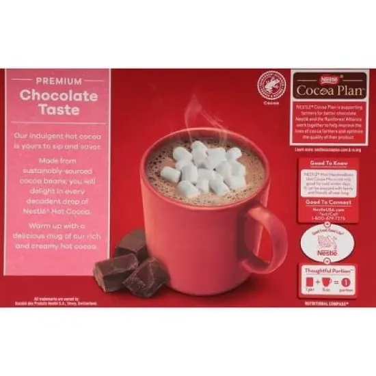 Nestle Hot Cocoa Mix, Mini Marshmallows, Rich Milk Chocolate, 8 Packets, 0.85 oz image {4}