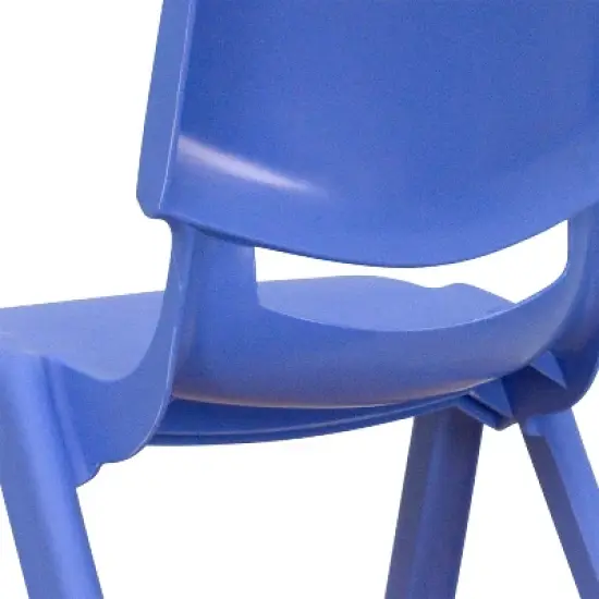 Flash Furniture 10 Pack Plastic Stackable School Chair with 12" Seat Height image {4}