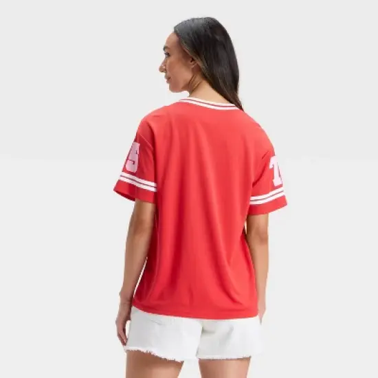 Women's F1 Short Sleeve Graphic Jersey - Red image {1}