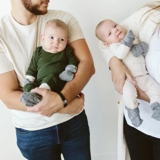 Goumikids Thermal Viscose + Organic Cotton Long Sleeve Bodysuit image {4}