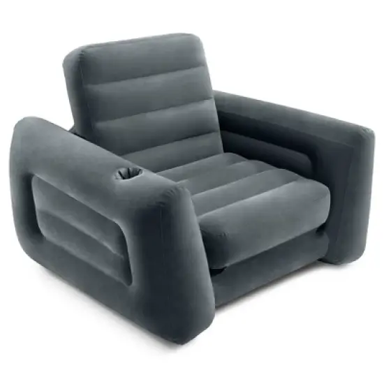 Intex 66551EP Inflatable Pull-Out Sofa Chair Sleeper that works as a Air Bed Mattress, Twin Sized (2 Pack) image {1}