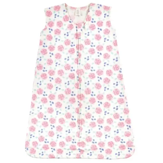 Touched by Nature Baby Girl Organic Cotton Sleeveless Wearable Sleeping Bag, Sack, Blanket, Pink Rose image {2}