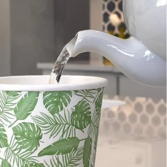 Hosted Compostable Printed Hot Cups - 12oz/18ct image {3}