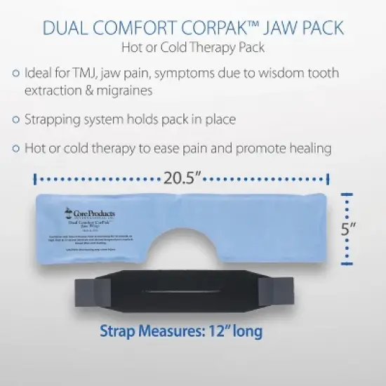 Core Products Dual Comfort Corpak Hot and Cold Therapy - Jaw Wrap image {3}