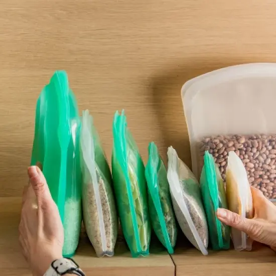 Cuisipro Pack-It Silicone Reusable Storage Bag, 800ml/27oz image {4}