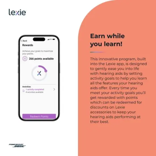 Lexie B1 OTC Hearing Aids Powered by Bose - Self-fitting OTC Hearing Aids for Adults and Seniors| Replaceable Batteries (Light Gray) image {14}