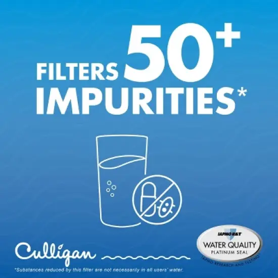 Culligan CUSCIN Replacement Samsung (HAF-CIN) Refrigerator Water Filter: Filters Odors, Lead, Chlorine, VOCs, Microplastics image {2}