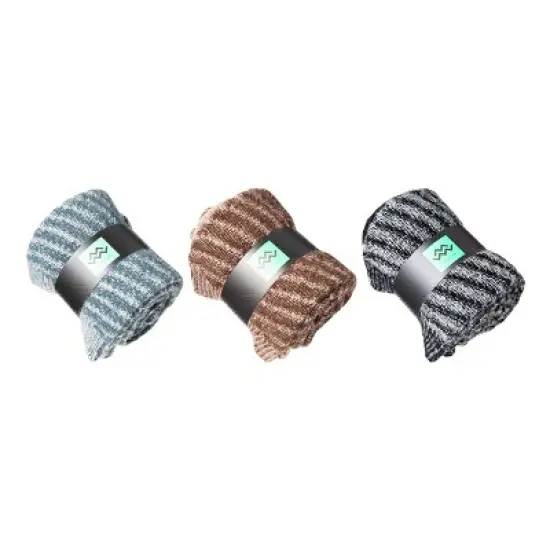 Mio Marino Womens Warm Wool Knitted Socks 3 Pack image {3}