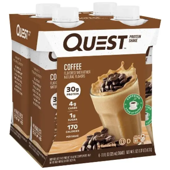 Quest Nutrition Ready To Drink Protein Shake - Coffee - 4ct image {2}