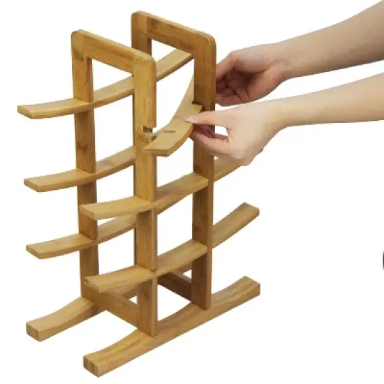 Oceanstar 12-Bottle Natural  Wine Rack image {4}
