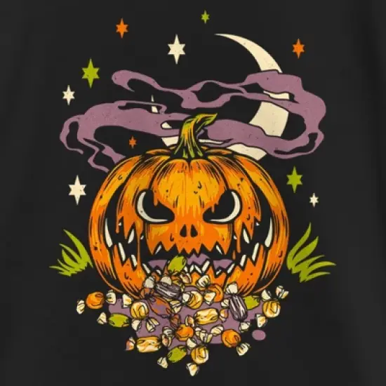 Girl's Lost Gods Halloween Jack-O'-Lantern Candy T-Shirt image {1}