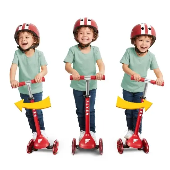 Radio Flyer Glider Junior Kick Scooter with Light Up Wheels: 3-Wheel, Ages 2-5, 44 lb Capacity image {5}