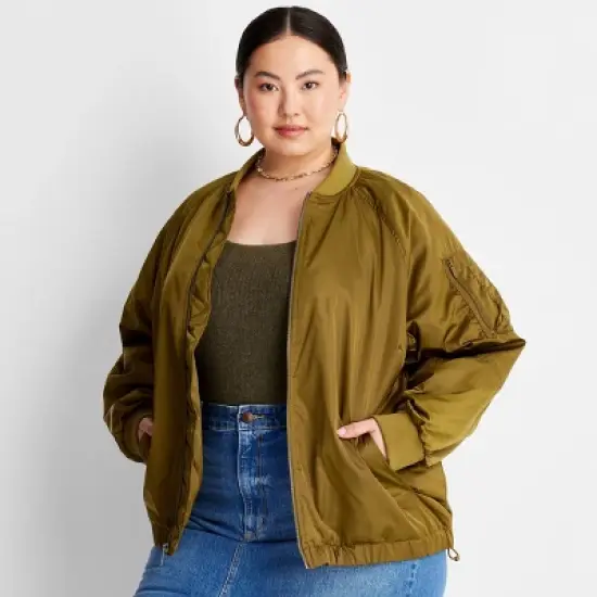 Women's Oversized Bomber Jacket - A New Day&trade; image {4}