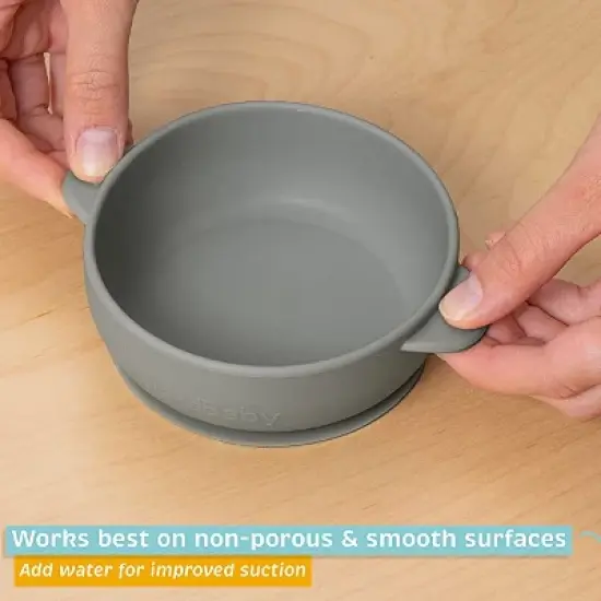 Upward Baby Silicone Bowl 3Pc Set With Spoon Multi image {4}