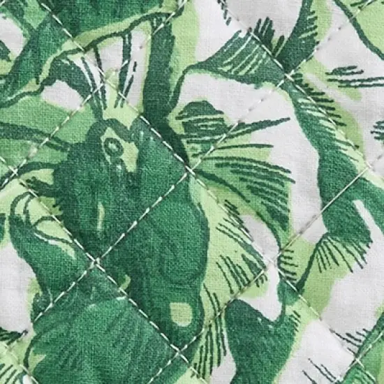 Patricia Heaton Home Green Florals And Flitters Floral Oven Mitt image {2}