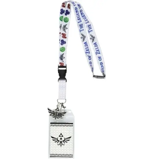 Legend of Zelda Master Sword Breakaway Lanyard with Triforce Charm & ID Holder image {4}