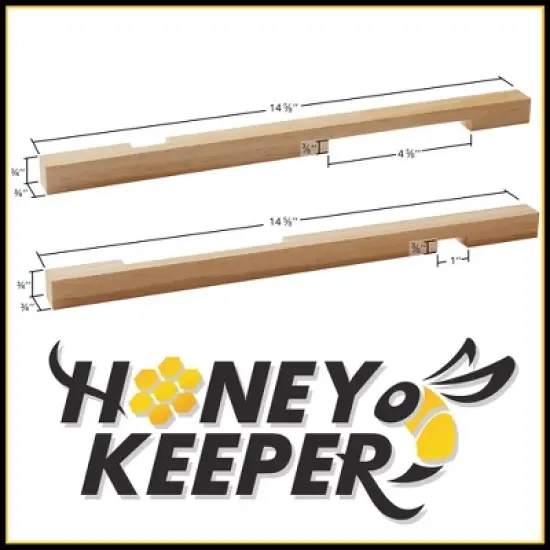 Honey Keeper 5 Pack Beehive Entrance Reducer - 10 Frame Hive Entrance Protector for Beekeeping image {5}
