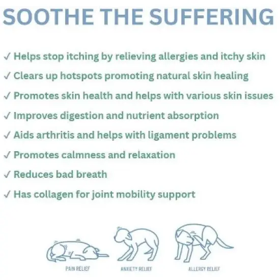 BUDDYREST Soothe&trade; Calming Coconut & Collagen Dog Supplement &ndash; Promotes Calmness, Supports Joint Health & Skin, All‑Natural, Tasty Coconut Flavor image {2}
