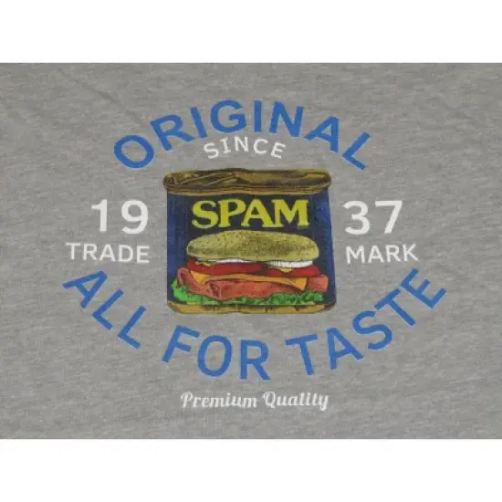Spam Original All For Taste Women's Gray Heather Crop T-shirt image {1}