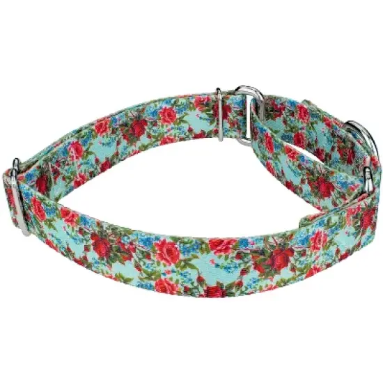 Country Brook Petz Vintage Roses Martingale Dog Collar image {2}