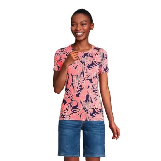 Lands' End Women's Tall All Cotton Short Sleeve Crewneck T-shirt image {10}