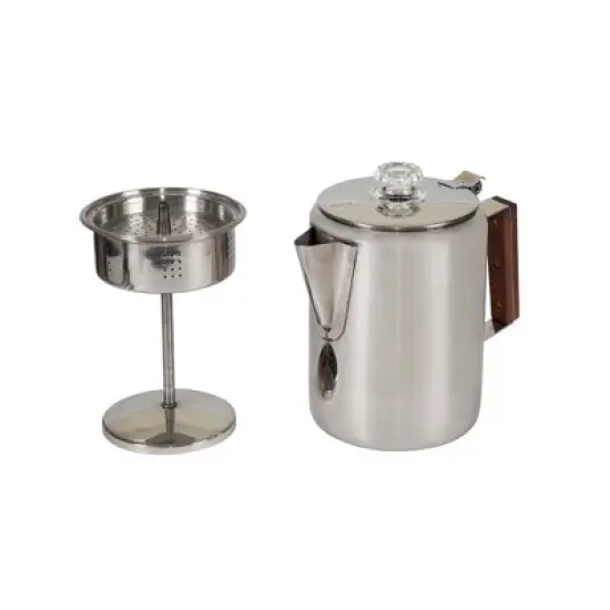 Stansport Stainless Steel Percolator Coffee Pot 9 Cups image {12}