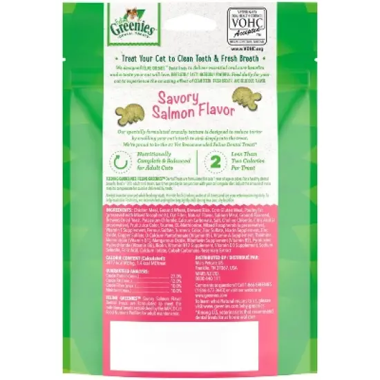 Greenies Savory Salmon Flavor Dental Cat Treats image {1}