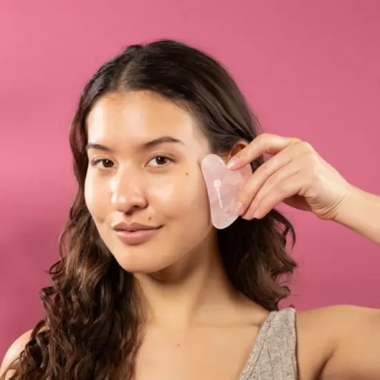 Face Roller & Gua Sha Tool Kit, Anti-Aging Facial Roller for Wrinkles, Puffiness & Lymphatic Drainage, Jade Gua Sha for Face & Skin Detox, M3 image {7}