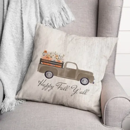 Creative Products Harvest Truck 18 x 18 Indoor / Outdoor Pillow image {2}