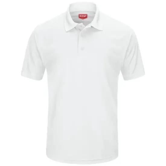 Red Kap&reg; Men's Short Sleeve Performance Knit&reg; Pocketless Core Polo image {7}