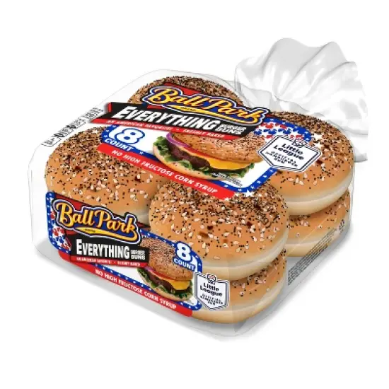 Ball Park Everything Hamburger Bun - 16oz image {10}