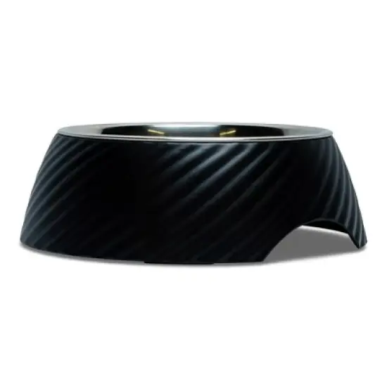 American Pet Supplies Twill Round Melamine Stainless Steel Dog Bowl image {1}