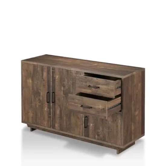 Iohomes Frakes Contemporary Buffet Table Natural Tone - HOMES: Inside + Out image {3}