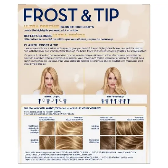 Clairol Nice'n Easy Frost and Tip Permanent Hair Color Dye Highlighting Kit image {1}