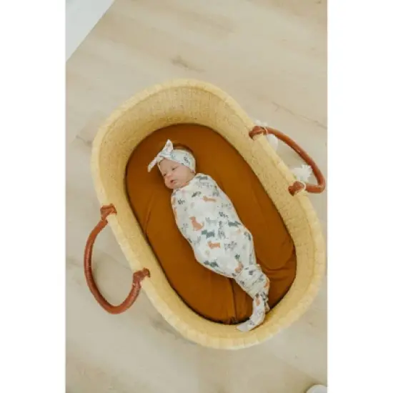 Copper Pearl Knit Swaddle Blanket - Rufus image {1}