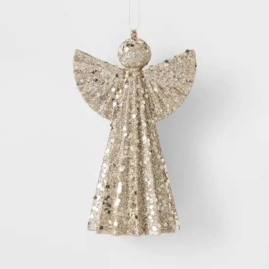 Glittered Angel Christmas Tree Ornament - Wondershop&trade; image {3}