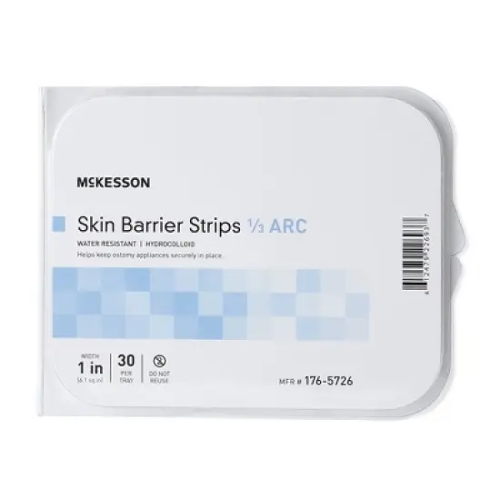 McKesson Skin Barrier Strip Shape-to-Fit 1/3 Arc image {1}